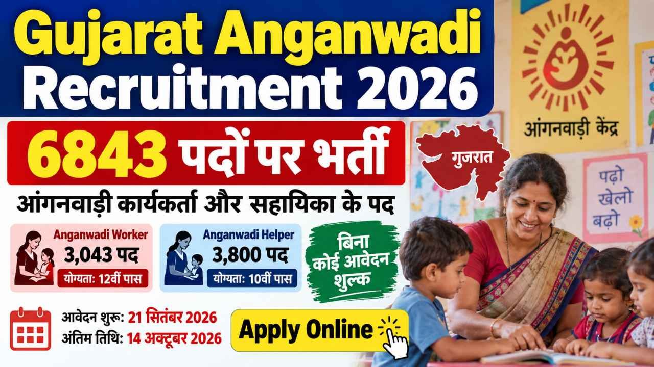 Gujarat Anganwadi Recruitment 2026