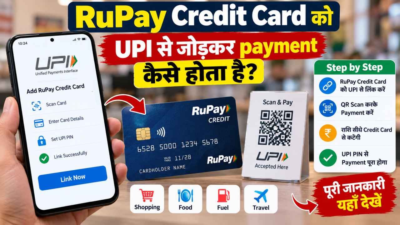 RuPay Credit Card को UPI से जोड़कर payment कैसे होता है